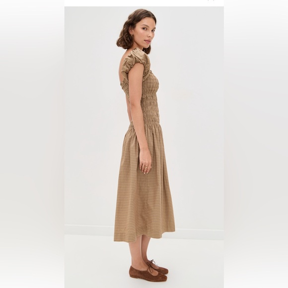 Wayf smock midi dress - Picture 3 of 9